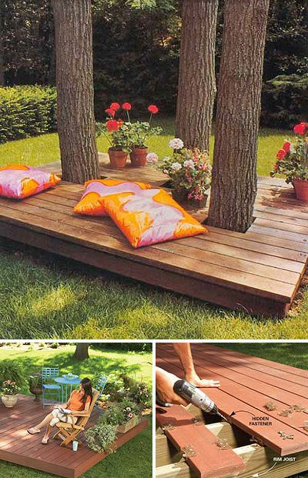 Deck Ideas For Small Backyard
 Top 19 Simple and Low bud Ideas For Building a Floating