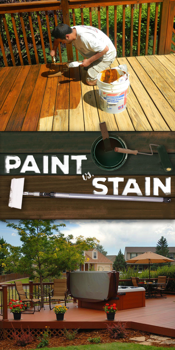 Deck Stain Vs Paint
 Ultimate Paint vs Stain Showdown Deck Style