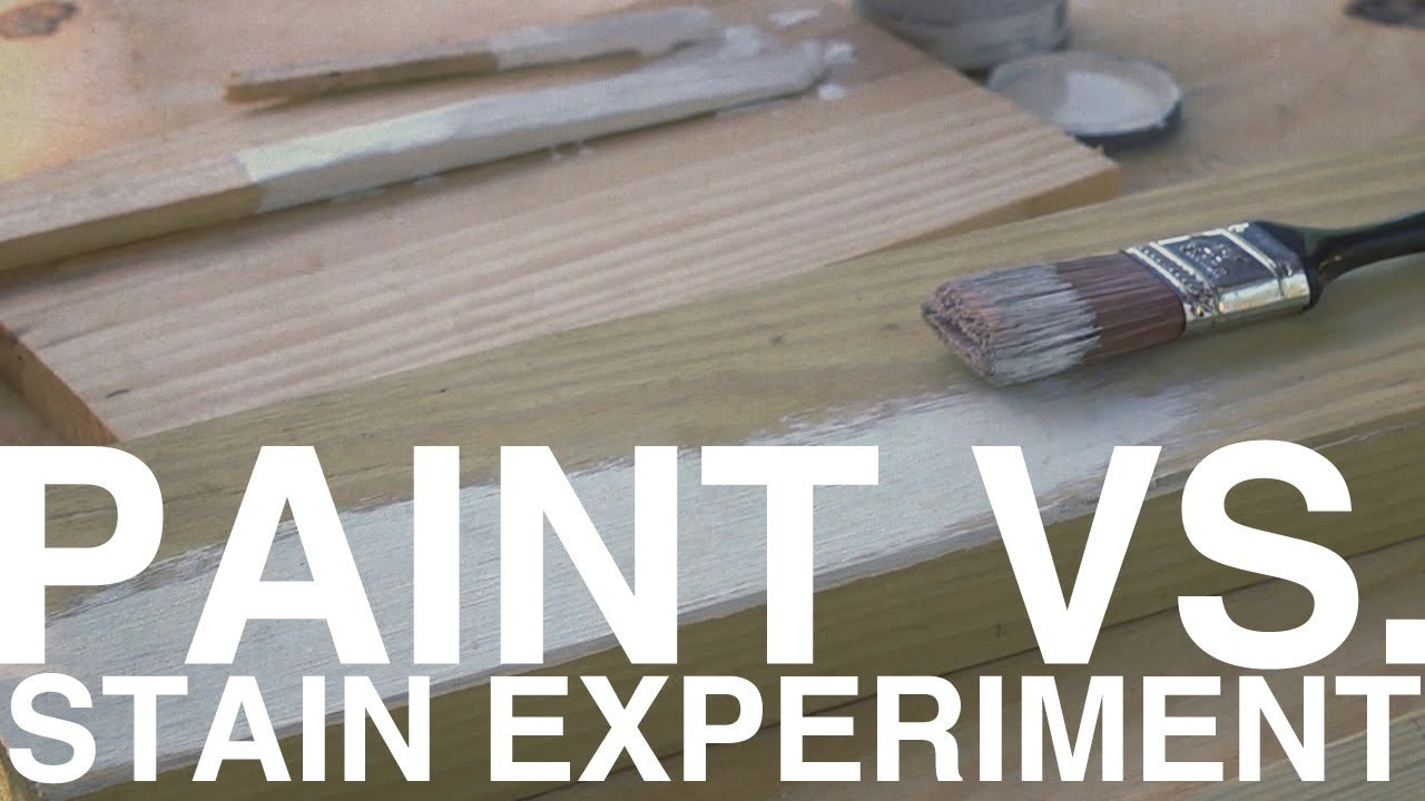 Deck Stain Vs Paint
 Paint vs Stain Experiment Day 99