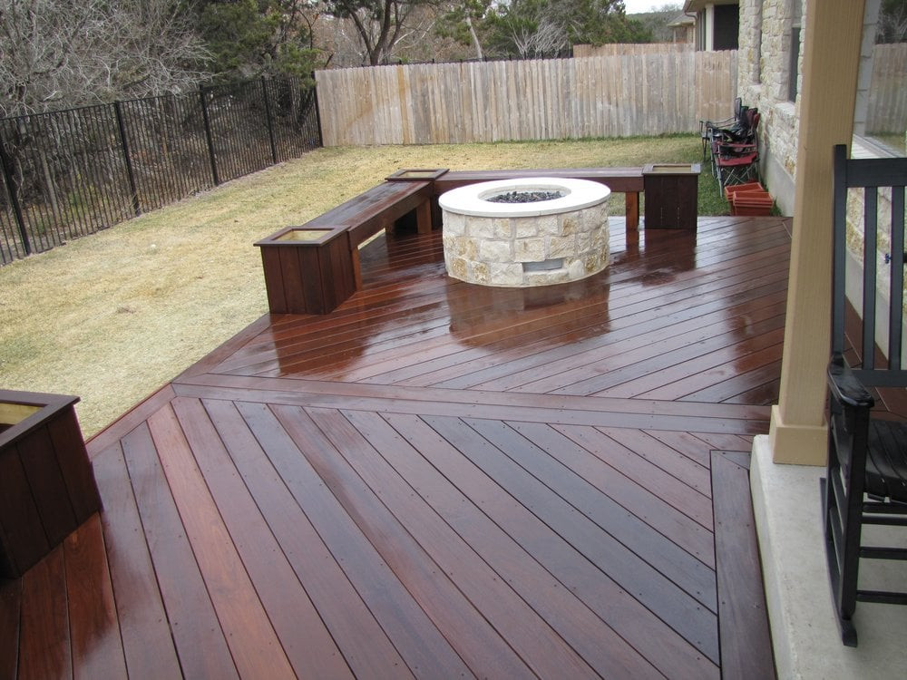 Deck With Fire Pit
 IPE Deck w Gas Fire Pit Yelp