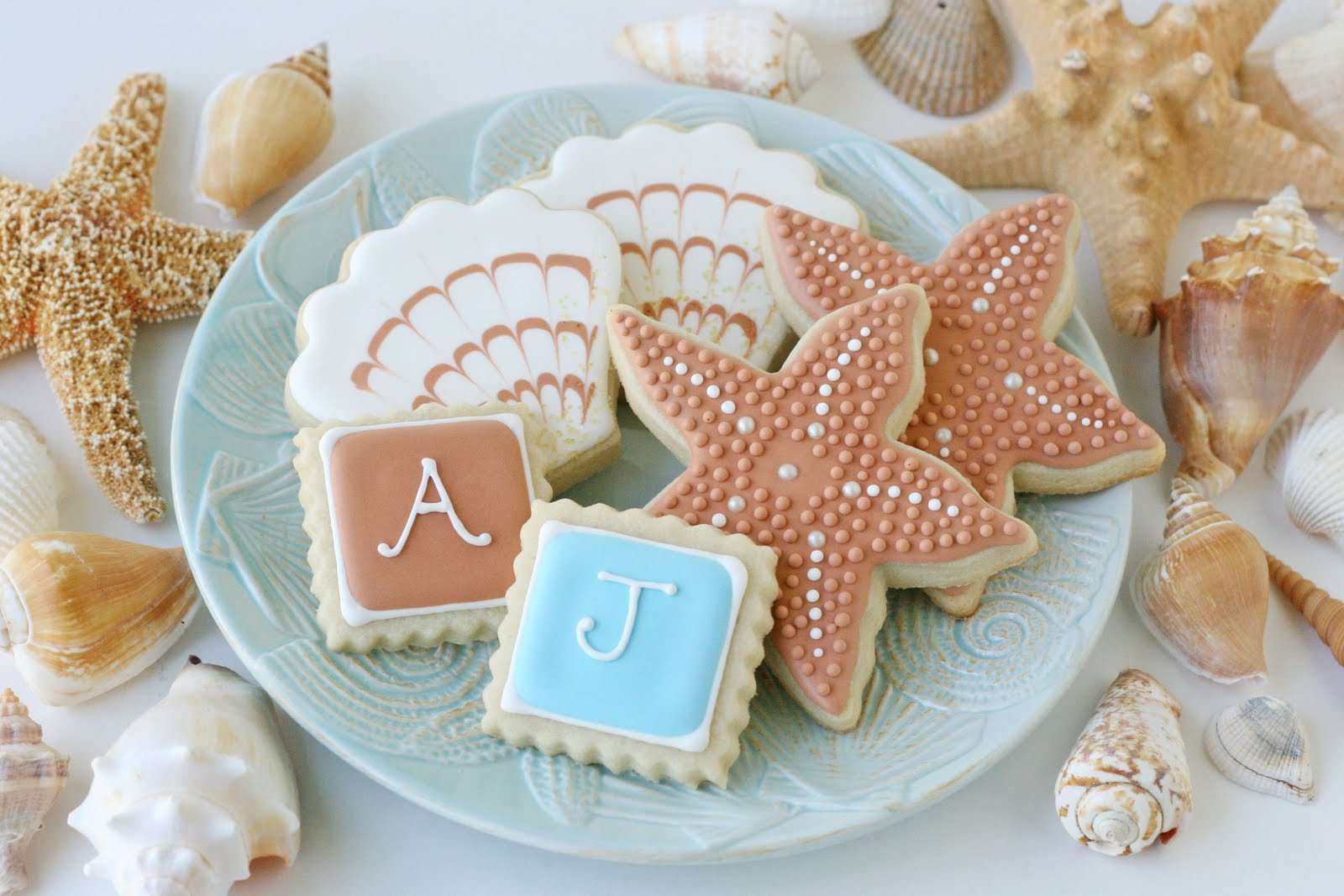 Decorated Wedding Cookies
 Beach Wedding Cookies – Glorious Treats