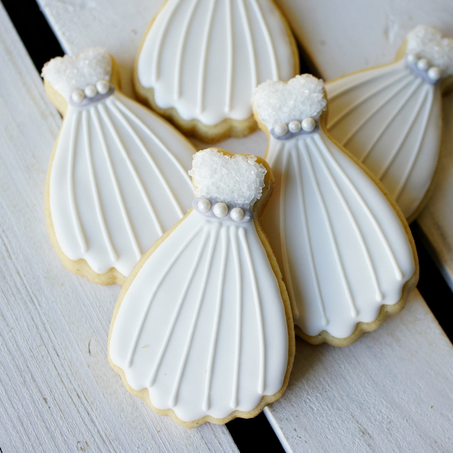 Decorated Wedding Cookies
 Wedding Dress Decorated Sugar Cookies e Dozen