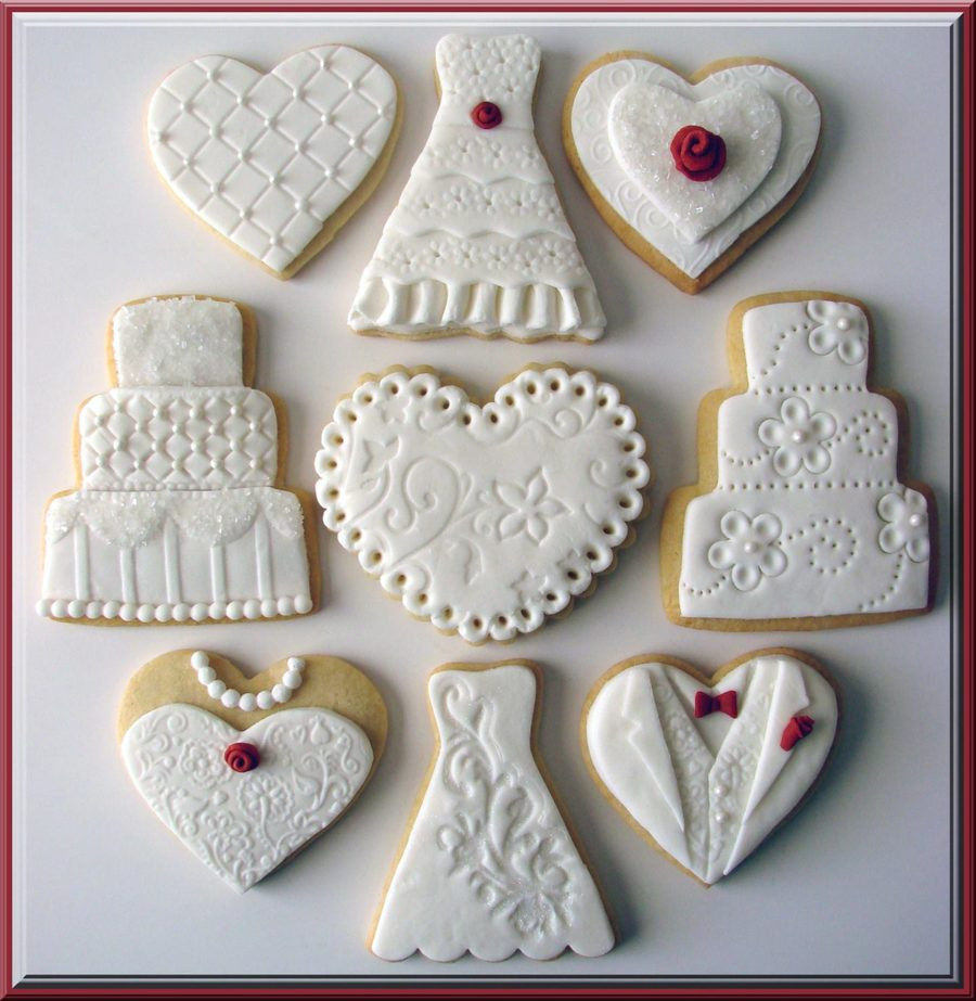 Decorated Wedding Cookies
 Wedding Cookies CakeCentral