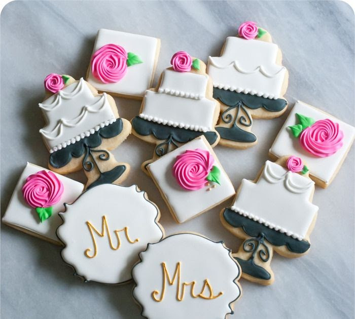 Decorated Wedding Cookies
 Wedding Cookies at last Bake at 350°