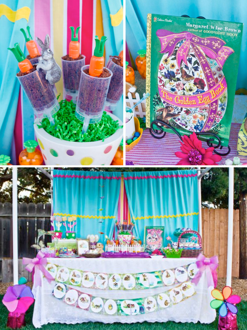 Decorating Ideas For Easter Party
 Kara s Party Ideas "The Golden Egg Book" Themed Boy Girl