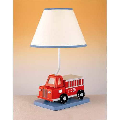 Desk Lamps For Kids Rooms
 Firetruck Lamp Cal Lighting Shaded Table Lamps Lamps
