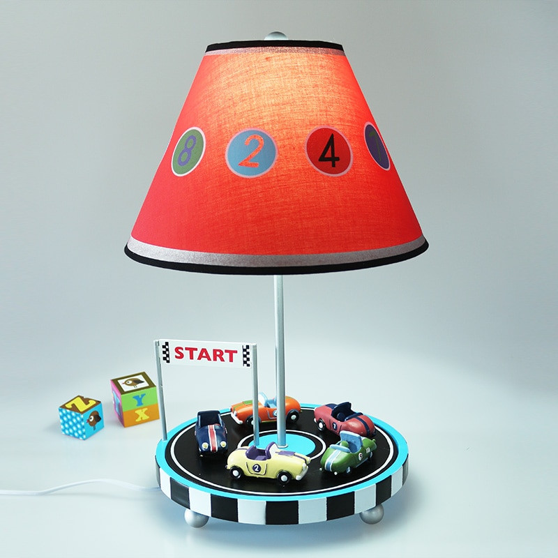 Desk Lamps For Kids' Rooms
 Children car table lamp Mediterranean bedroom bedside lamp