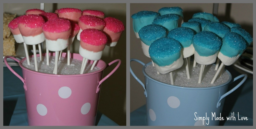 Dessert Ideas For Gender Reveal Party
 simply made with love Gender Reveal Party