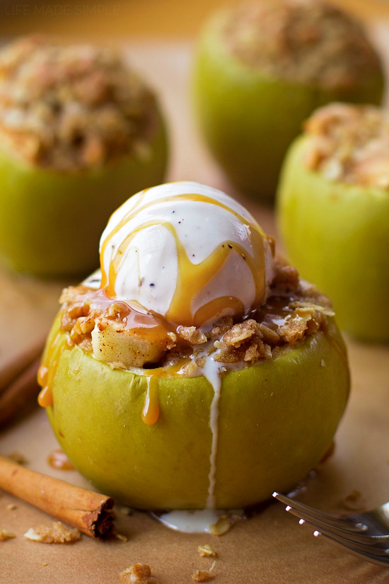 Desserts With Apples
 Apple Crisp Stuffed Apples Life Made Simple
