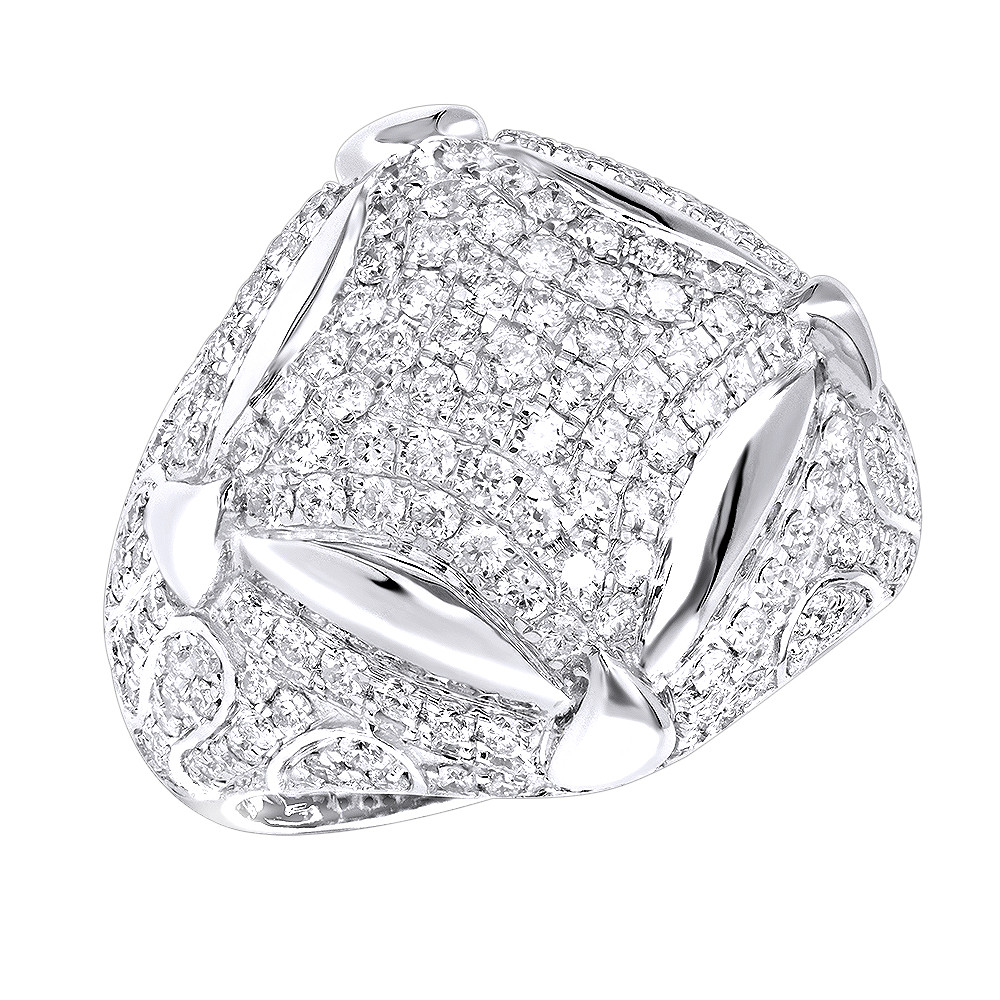 Diamond Rings For Sale
 Statement Mens Diamond Rings Sale 14k Gold Luxurman 3 25ct