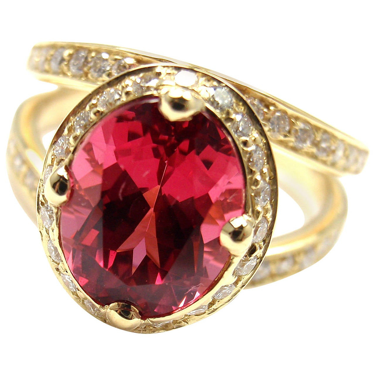 Diamond Rings For Sale
 Temple St Clair 2 89 Carat Red Spinel Diamond Gold