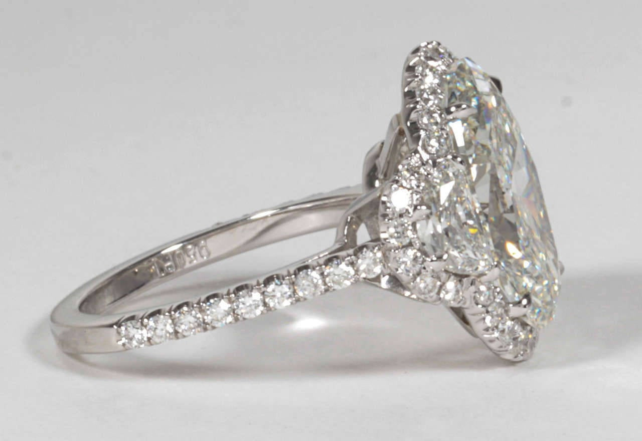 Diamond Rings For Sale
 Incredible Five Carat Oval Diamond Platinum Engagement
