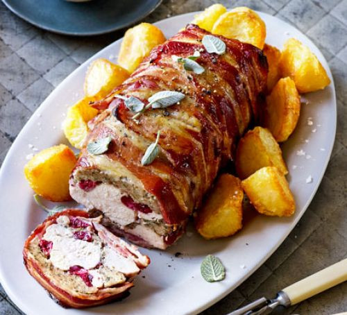 Dinner Ideas With Bacon
 Roast turkey breast wrapped in bacon recipe