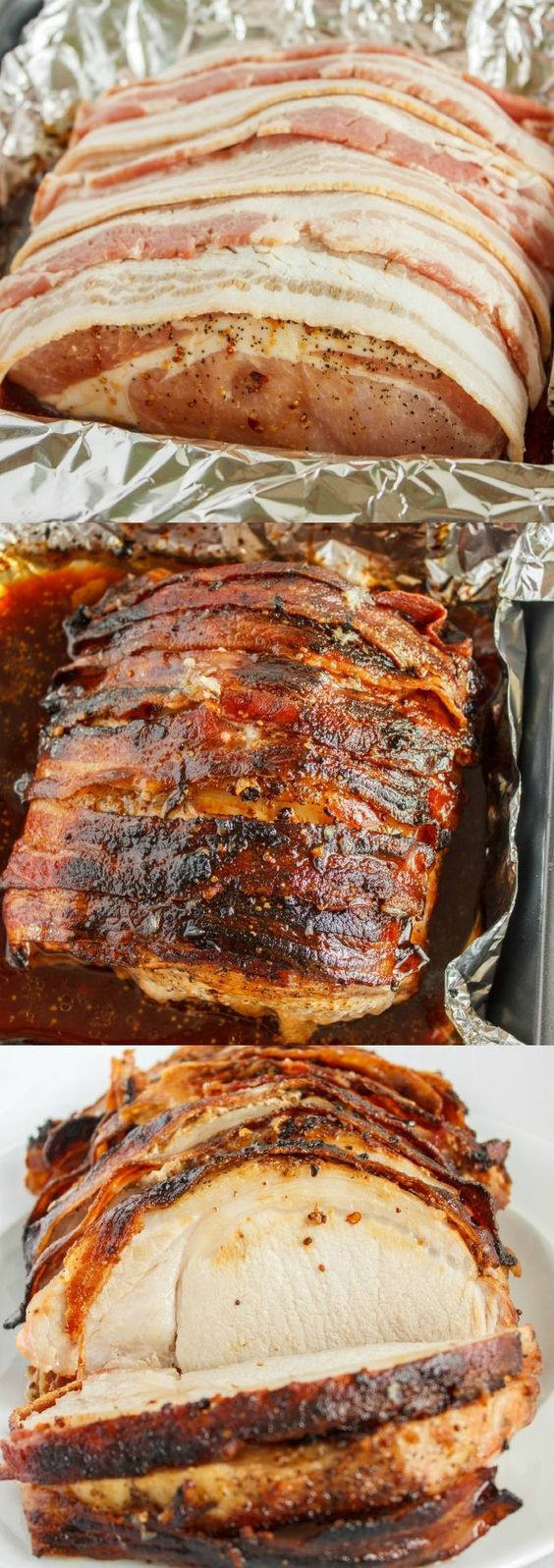 Dinner Ideas With Bacon
 Thanksgiving Bacon and Christmas dinner recipes on Pinterest