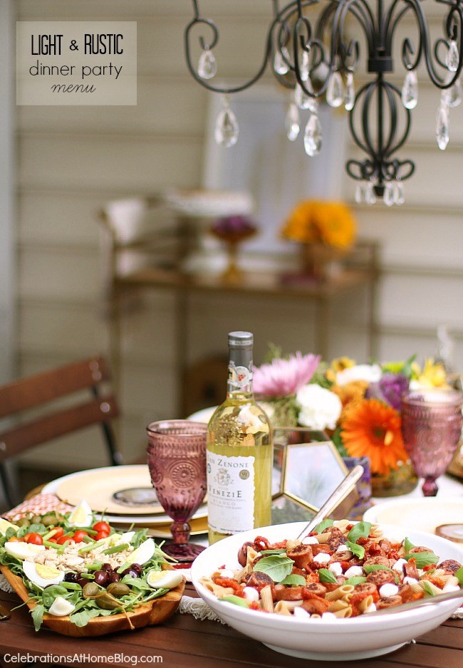 Dinner Party Restaurant Ideas
 Light & Rustic Dinner Party Menu Celebrations at Home