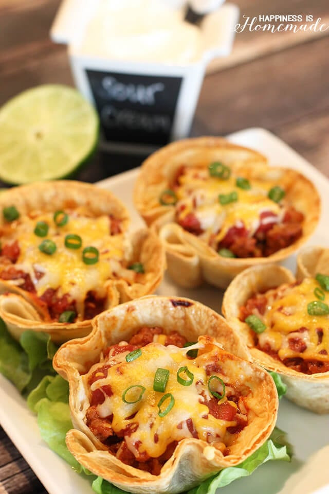 Dinner Recipes Easy
 Easy Dinner Recipes 30 Minute Taco Cups Happiness is