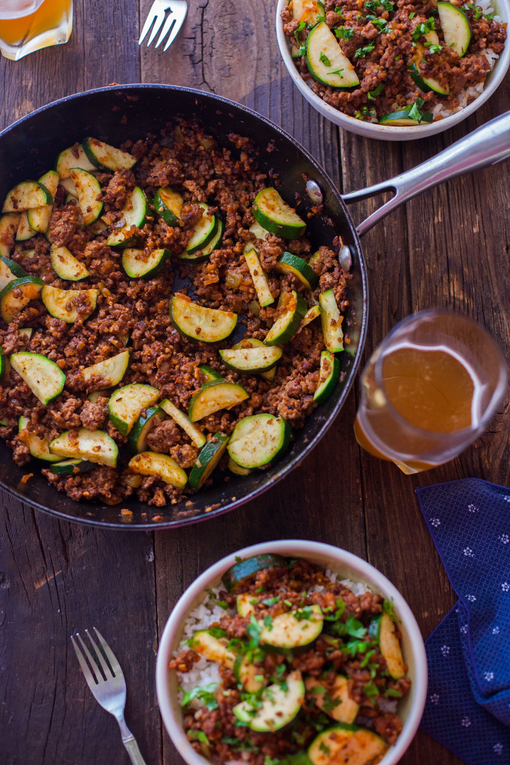 Dinner With Ground Beef
 Zucchini Beef Skillet Recipe a e Pot Paleo Dinner