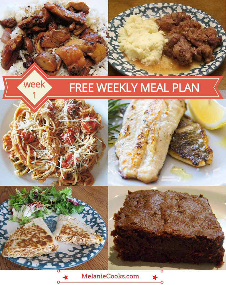 Dinners For The Week Ideas
 Free Weekly Meal Plan – Family Dinner Menu Ideas Week 1