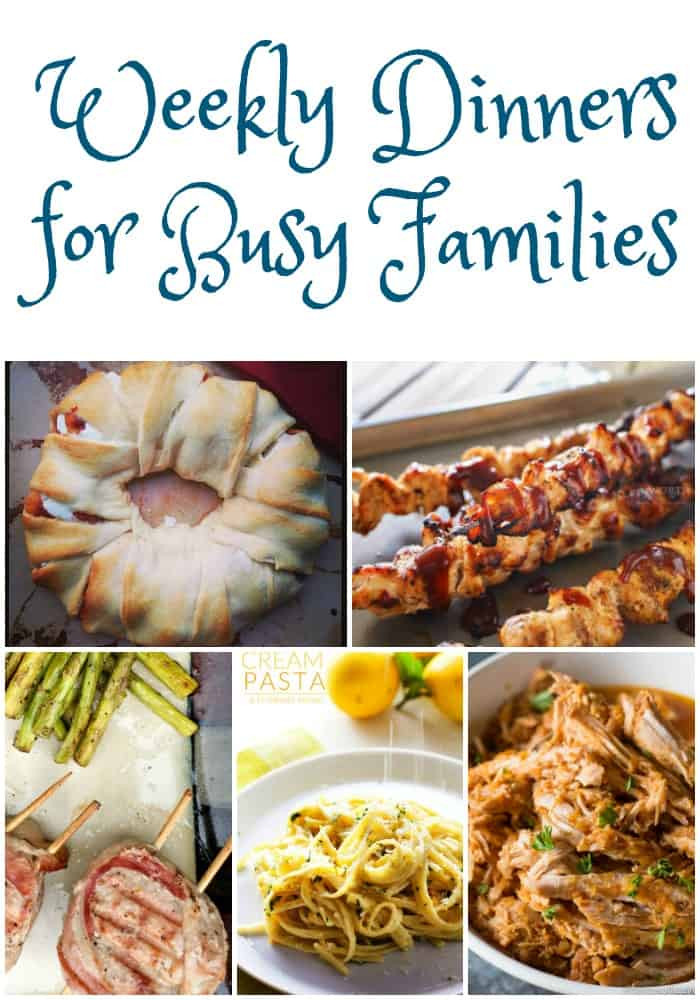 Dinners For The Week Ideas
 Weekly Dinner Ideas For Busy Families Weekly Meal Plan