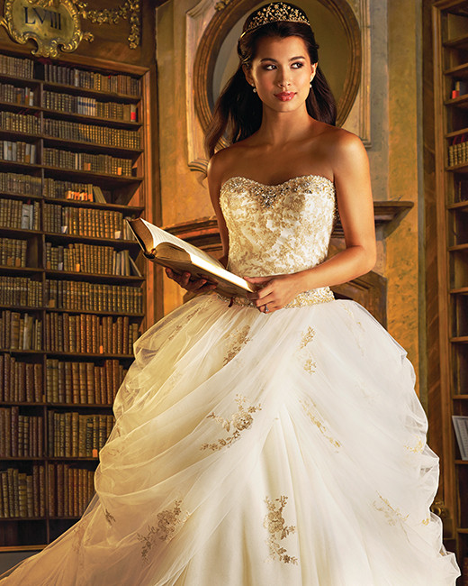 Disney Belle Wedding Dress
 These Disney Princess Inspired Wedding Gowns Are Literally