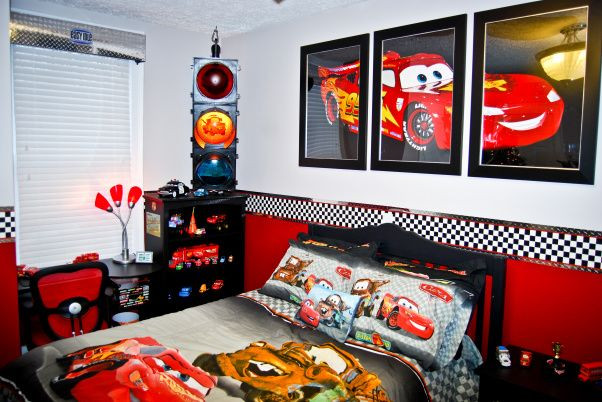 Disney Cars Bedroom Decor
 Disney Cars Bedroom Use three 20x30 frames to make a