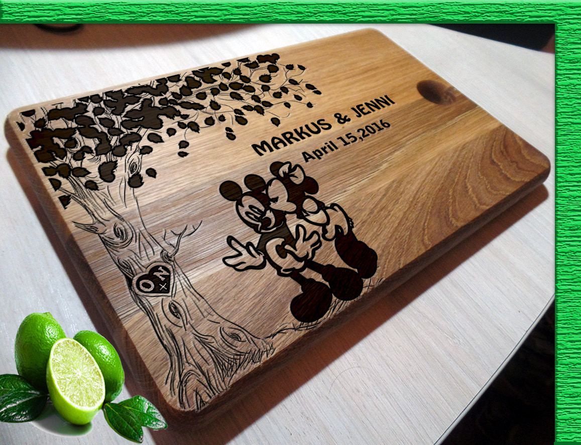 Disney Wedding Gift Ideas
 disney wedding t cutting boards handmade Mickey Mouse