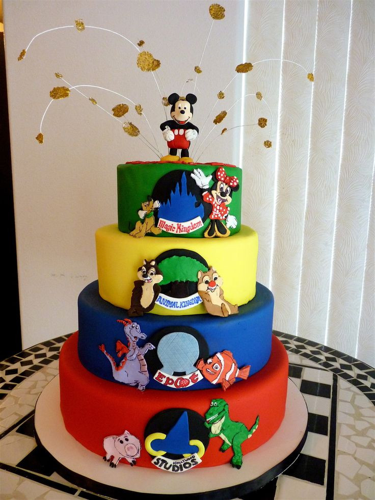 Disney World Birthday Cakes
 Walt Disney World Four Parks