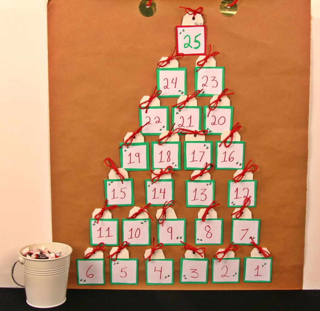 DIY Advent Calendar For Kids
 Homemade Advent Calendar Kraft Paper & Candy
