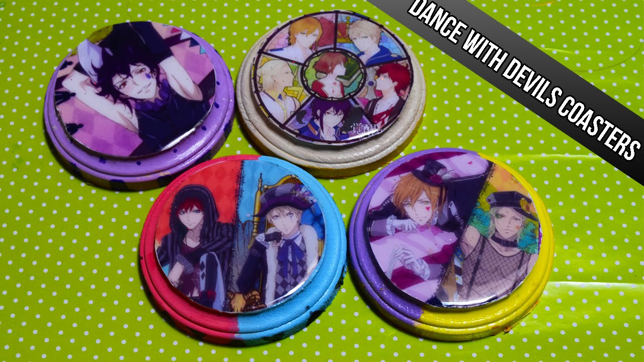 DIY Anime Decor
 Anime Decorations DIY Dance With Devils Coasters