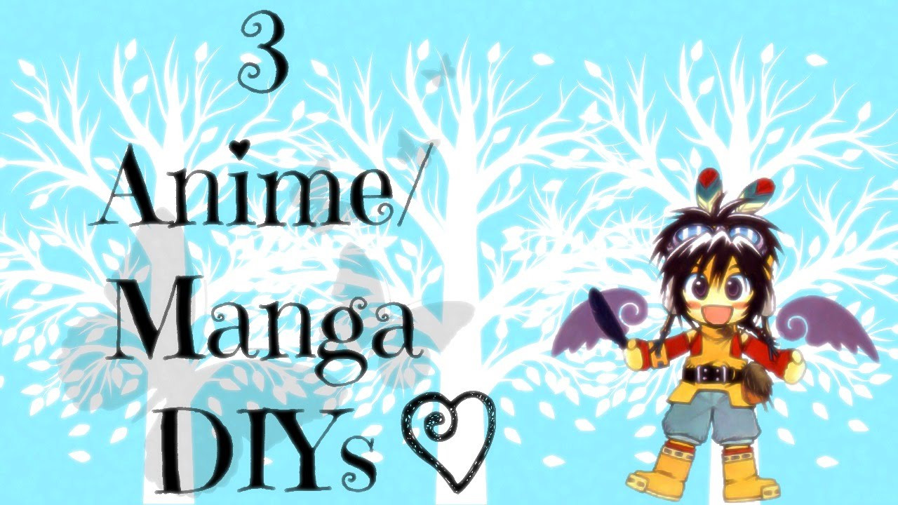DIY Anime Decor
 DIY 3 Manga Anime Room Decor Ideas