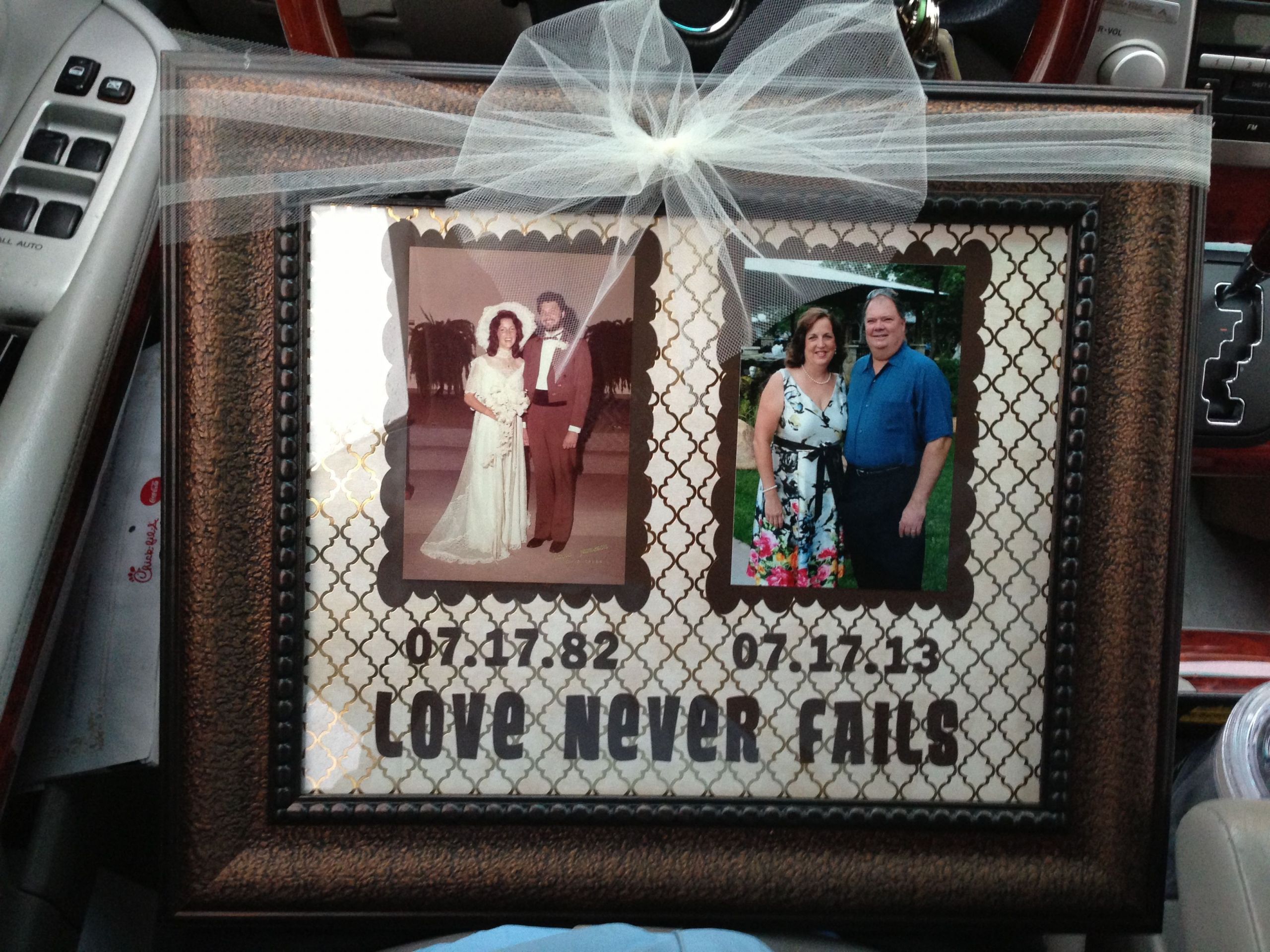 Diy Anniversary Gift Ideas For Parents
 Anniversary Gift for my parents 1 Corinthians 13 8