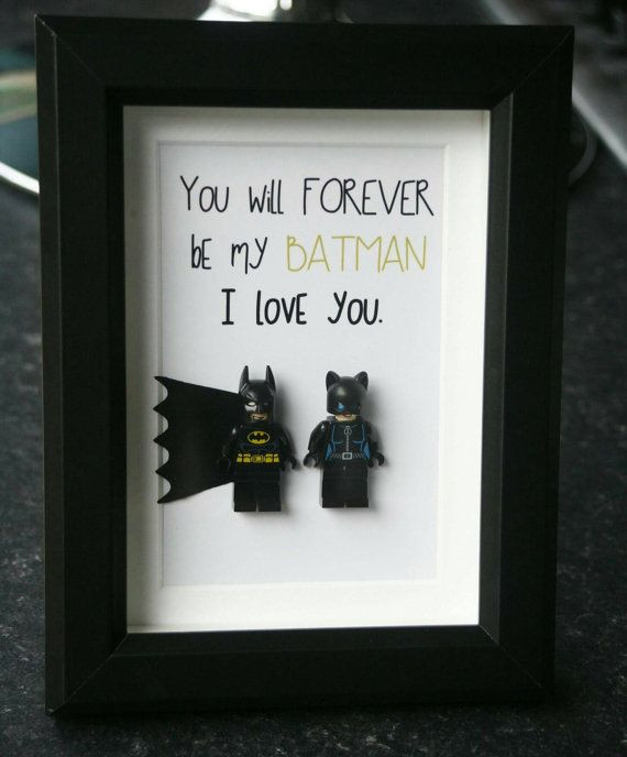 DIY Batman Gifts
 Personalised Batman Superman Gifts frame Birthday Wedding