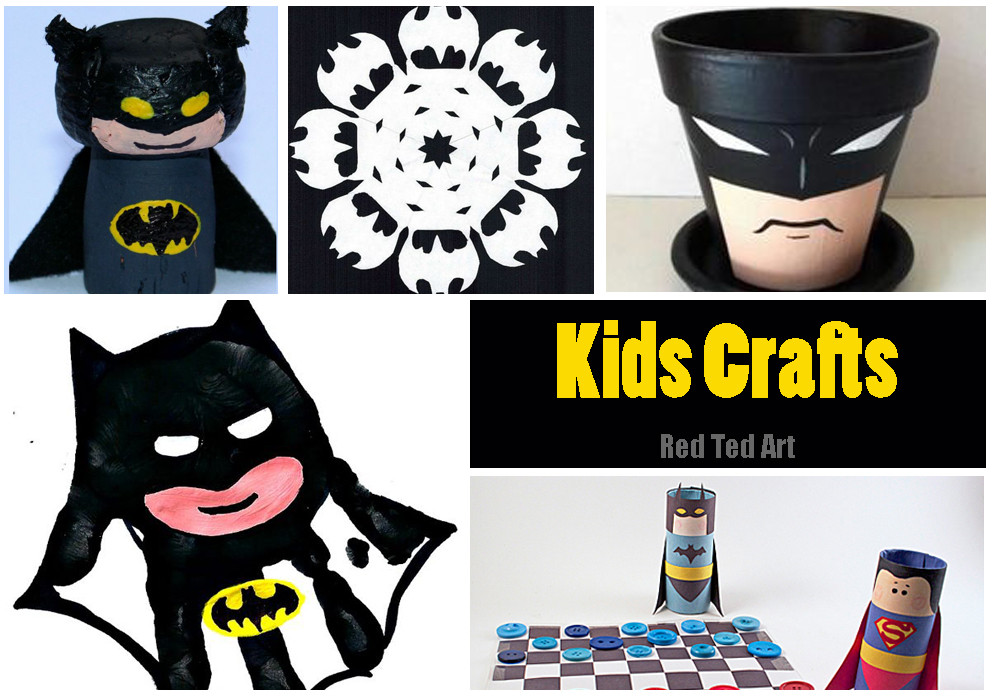 DIY Batman Gifts
 Batman Kids Crafts Red Ted Art s Blog