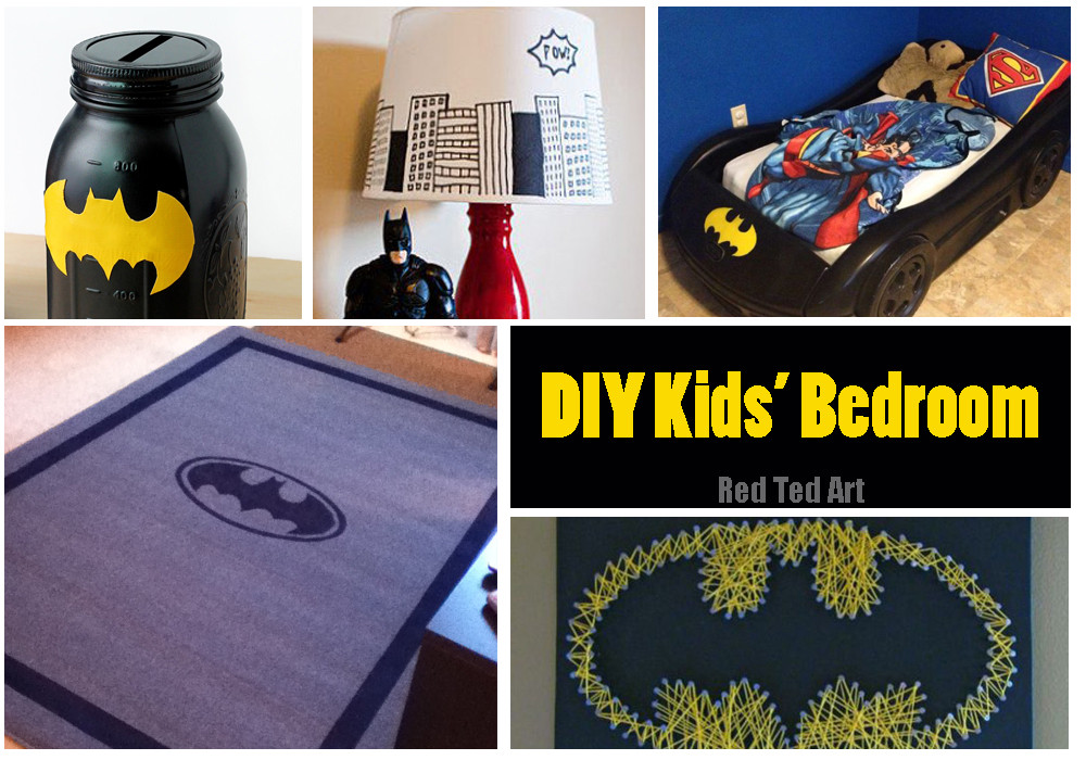 DIY Batman Gifts
 DIY Batman Kid s Bedroom Red Ted Art s Blog