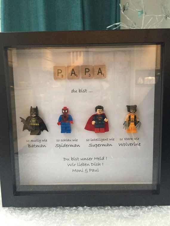 DIY Batman Gifts
 Personalised Superhero figure Frame Batman Spiderman