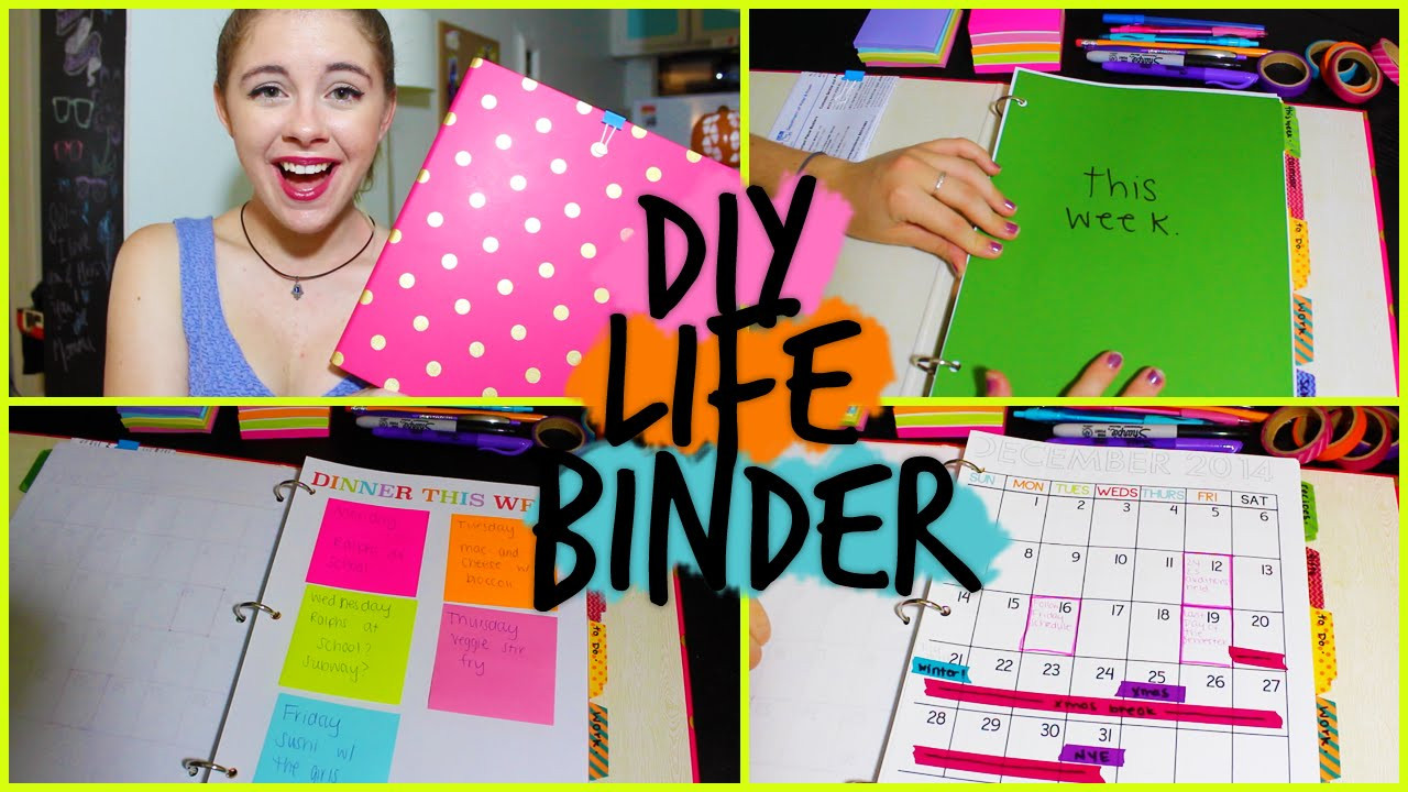 DIY Binder Organization
 DIY Life Binder Organize your Calendar Work School