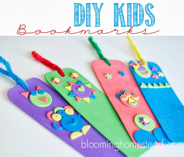 DIY Bookmarks For Kids
 DIY Kids Bookmarks with Pom Tree Kids & Giveaway