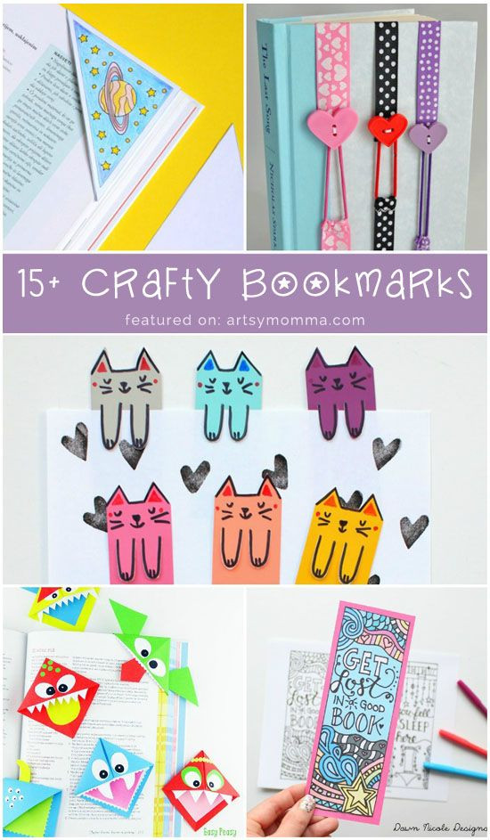 DIY Bookmarks For Kids
 Creative DIY Bookmarks for Kids to Make