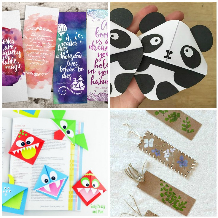 DIY Bookmarks For Kids
 National Reading Month 20 DIY Bookmarks for Kids