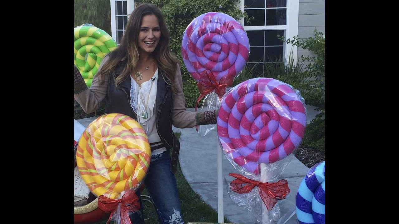 DIY Candy Decorations
 Giant Lollipops DIY