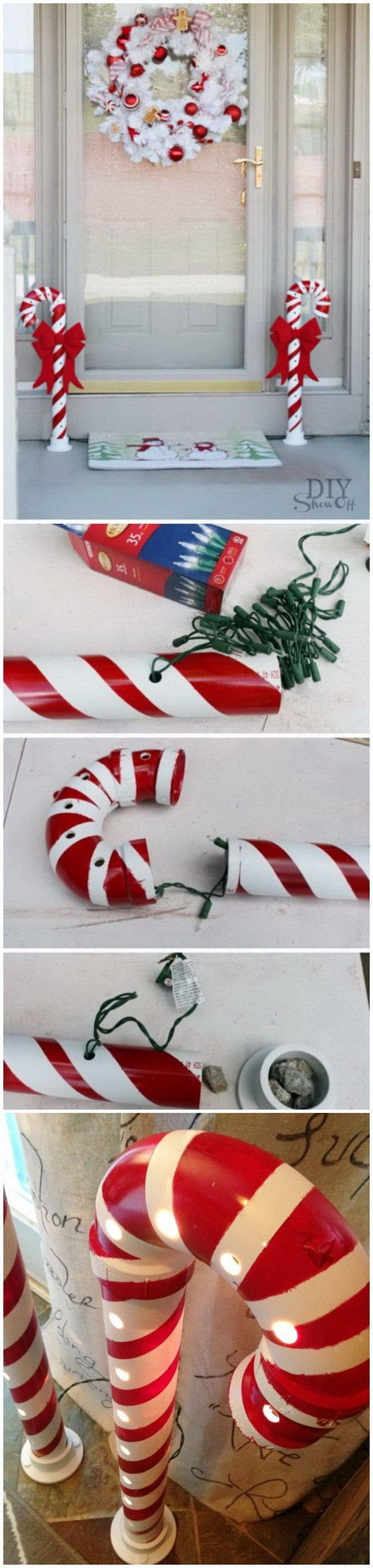 DIY Christmas Candy Decorations
 30 Amazing DIY Outdoor Christmas Decoration Ideas For