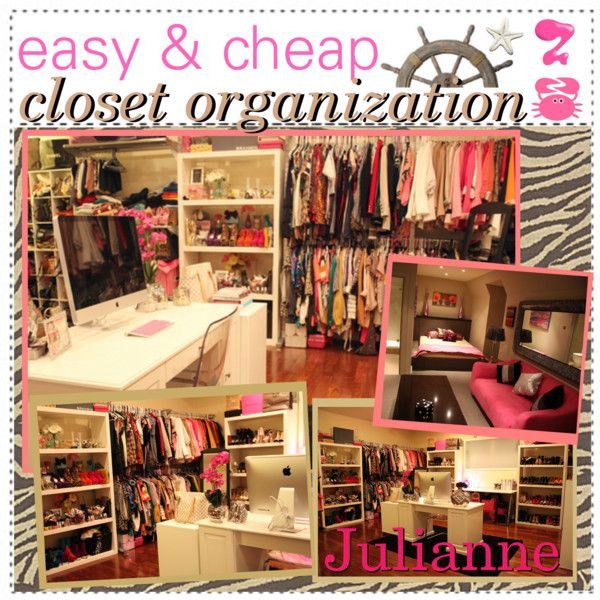 DIY Closet Organization Ideas On A Budget
 easy & cheap closet organization POLYVORE