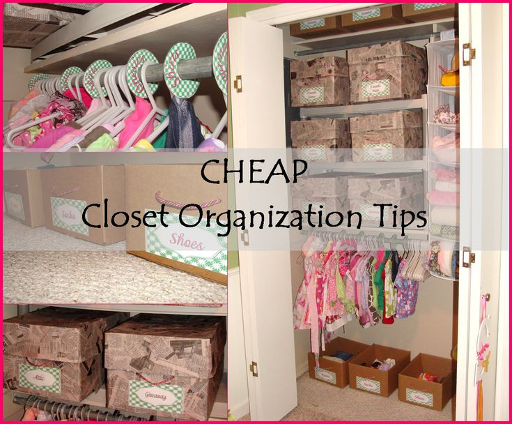 DIY Closet Organization Ideas On A Budget
 133 best images about Cheap Home Organization Ideas on