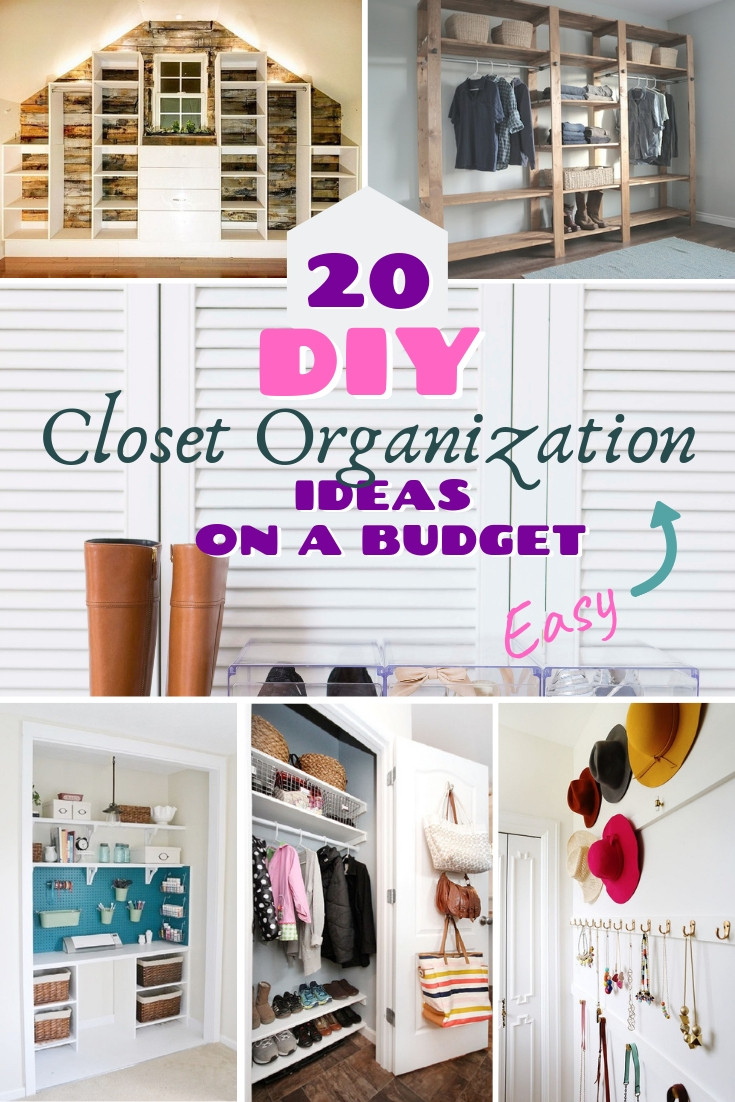 DIY Closet Organization Ideas On A Budget
 20 Easy DIY Closet Organization Ideas on a Bud