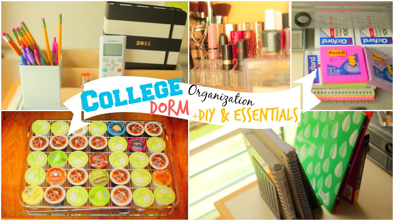 DIY College Decor
 Back to School College Dorm Room Organization Ideas DIY