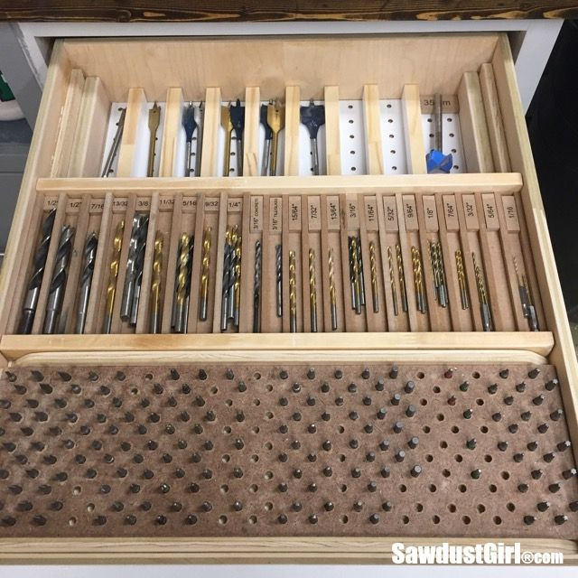 DIY Drill Bit Organizer
 A DIY multi tier modular storage drawer organizer for
