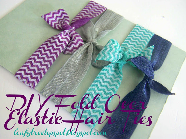 DIY Elastic Hair Ties
 Made by Me d with you Tutorial DIY Fold Over