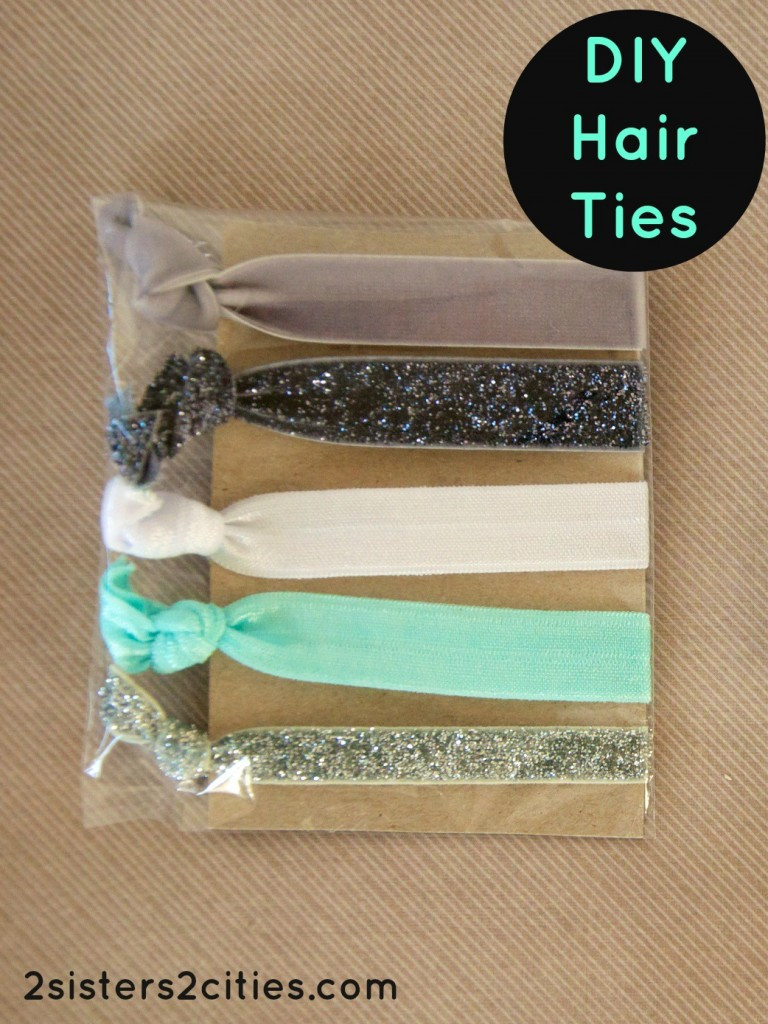 DIY Elastic Hair Ties
 DIY Hair Ties and a Giveaway