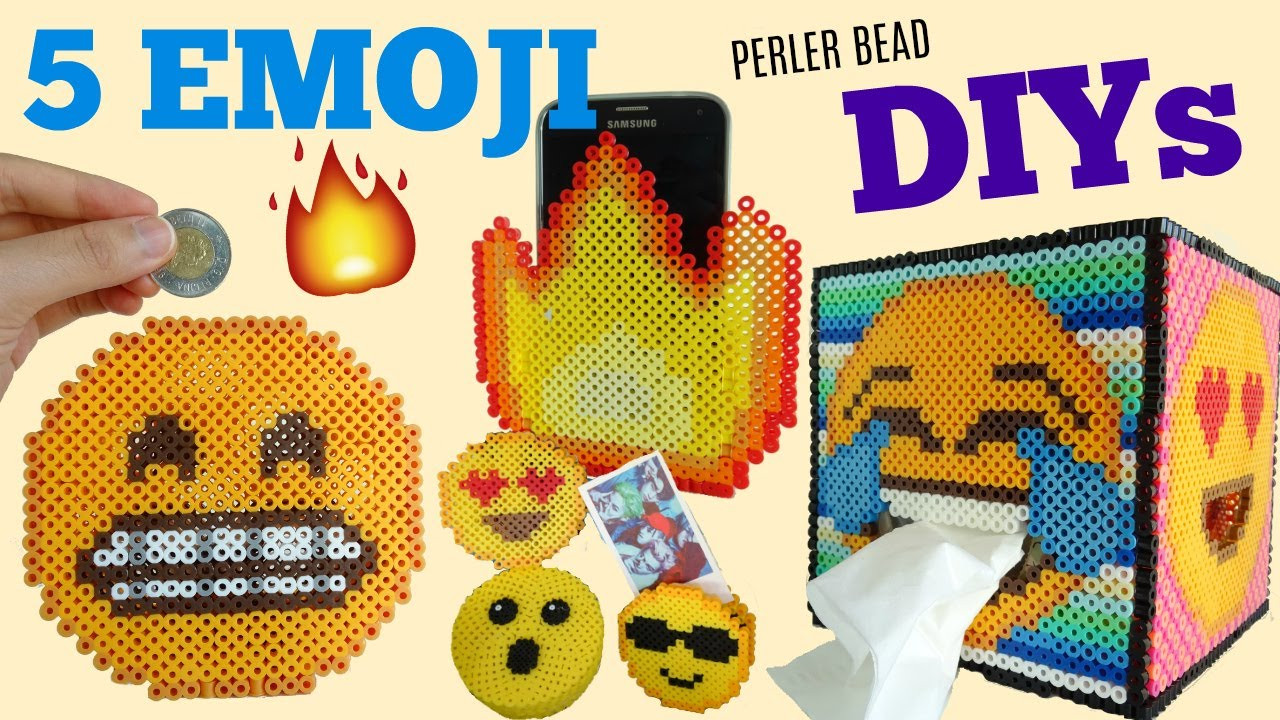 DIY Emoji Room Decor
 5 DIY Perler Bead Emoji Room Décor Projects
