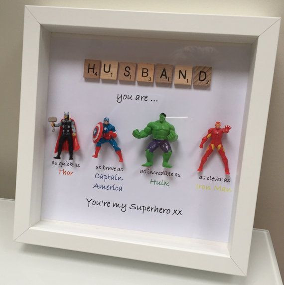 DIY Father'S Day Gifts For Husband
 Avengers Superhero figures frame t Ideal for dad